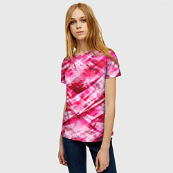 Футболка женская Яркие узоры, цвет: 3D-принт — фото 2