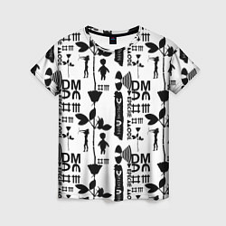 Женская футболка Depeche Mode DM music