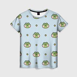 Женская футболка Паттерн с лягушками