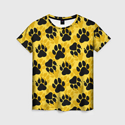 Женская футболка Dogs paws
