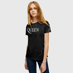 Футболка женская Queen квин король, цвет: 3D-принт — фото 2