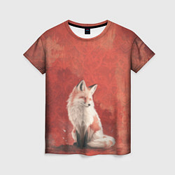 Футболка женская Притомившейся лис, цвет: 3D-принт