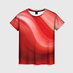 Женская футболка Красная волна
