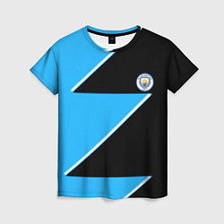 Женская футболка Manchester City geometry sport