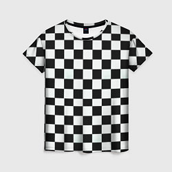 Женская футболка Шахматный паттерн доска