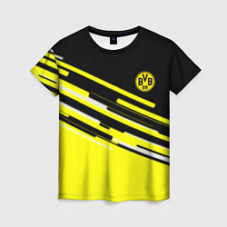 Женская футболка Borussia текстура спорт
