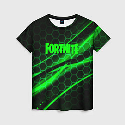Женская футболка Fortnite epic броня зелёная