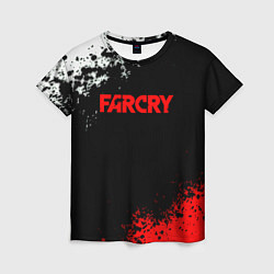 Женская футболка Farcry текстура краски