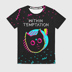 Женская футболка Within Temptation - rock star cat
