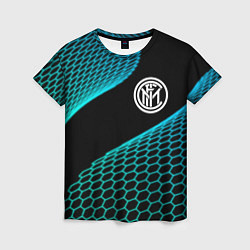 Женская футболка Inter football net