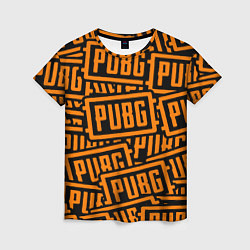 Женская футболка PUBG pattern game