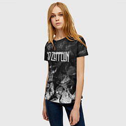 Футболка женская Led Zeppelin black graphite, цвет: 3D-принт — фото 2