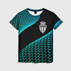 Женская футболка Monaco football net