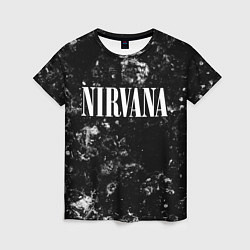 Женская футболка Nirvana black ice