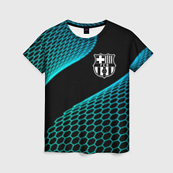 Женская футболка Barcelona football net