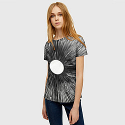 Футболка женская Поглощение, цвет: 3D-принт — фото 2