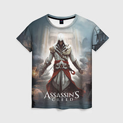 Футболка женская Assassins creed poster game, цвет: 3D-принт