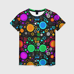 Женская футболка Разноцветные круги