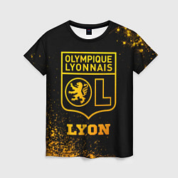 Футболка женская Lyon - gold gradient, цвет: 3D-принт