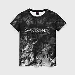 Футболка женская Evanescence black graphite, цвет: 3D-принт