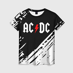 Женская футболка Ac dc rock