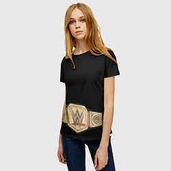 Футболка женская Неоспоримый чемпион Вселенной WWE, цвет: 3D-принт — фото 2