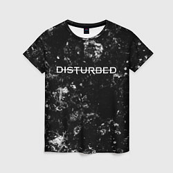 Женская футболка Disturbed black ice