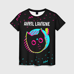 Женская футболка Avril Lavigne - rock star cat