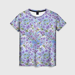 Женская футболка Светлая фиолетовая сирень