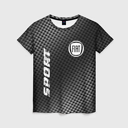 Женская футболка Fiat sport carbon
