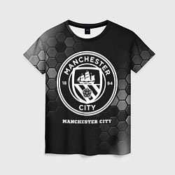 Женская футболка Manchester City sport на темном фоне