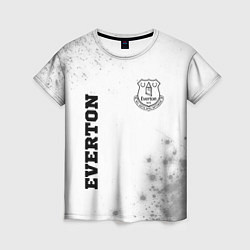 Футболка женская Everton sport на светлом фоне вертикально, цвет: 3D-принт