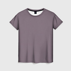 Женская футболка Ежевичный однотонный текстурированный