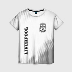 Женская футболка Liverpool sport на светлом фоне вертикально