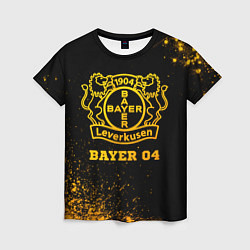 Женская футболка Bayer 04 - gold gradient