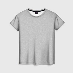 Женская футболка Однотонный светло-серый текстурированный