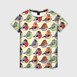 Женская футболка Веселые птички