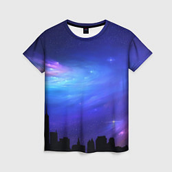 Женская футболка Город вселенная
