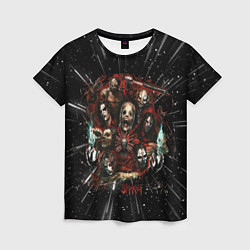 Женская футболка Slipknot rock band