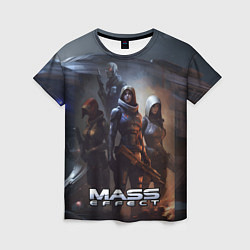 Женская футболка Mass Effect space game