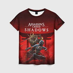 Женская футболка Персонажи Assassins creed shadows