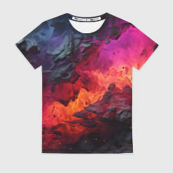 Женская футболка Яркий абстрактный путь