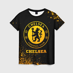 Женская футболка Chelsea - gold gradient