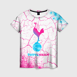 Женская футболка Tottenham neon gradient style