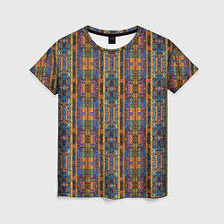 Женская футболка Полоски африканские яркие