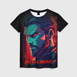 Женская футболка Веном Снейк Metal gear game