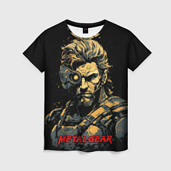 Женская футболка Веном Снейк Metal gear game