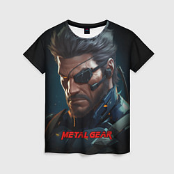 Женская футболка Веном Снейк из игры Metal gear