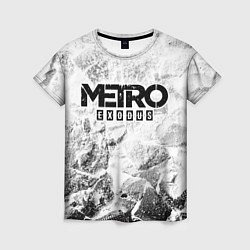 Женская футболка Metro Exodus white graphite