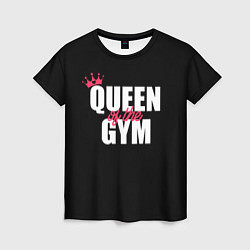 Женская футболка Queen of the gym - crown